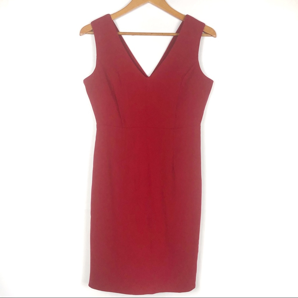 Above knee Red sleeveless dress by Honestee